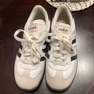 White adidas sambas